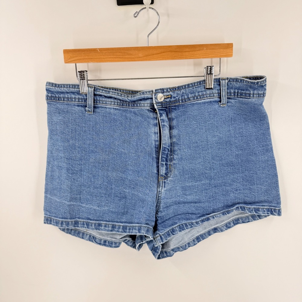 Universal Thread Sailor Shorts Blue 16 High Rise Denim Stretch Casual Summer